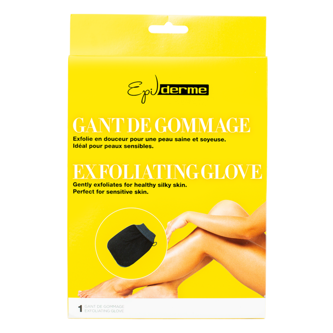 Gant de gommage exfoliant - Noir