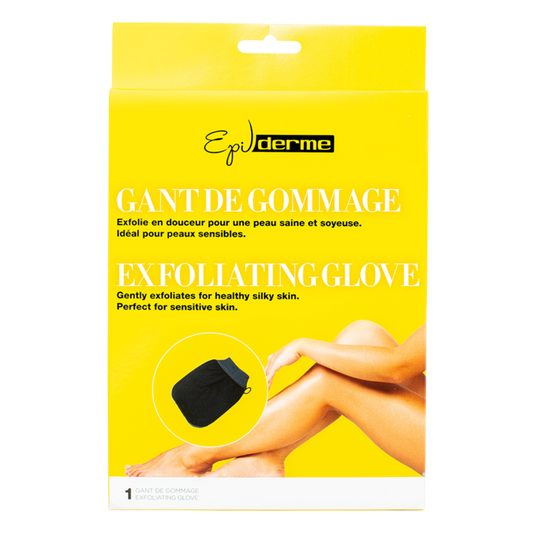 Gant de gommage exfoliant - Noir