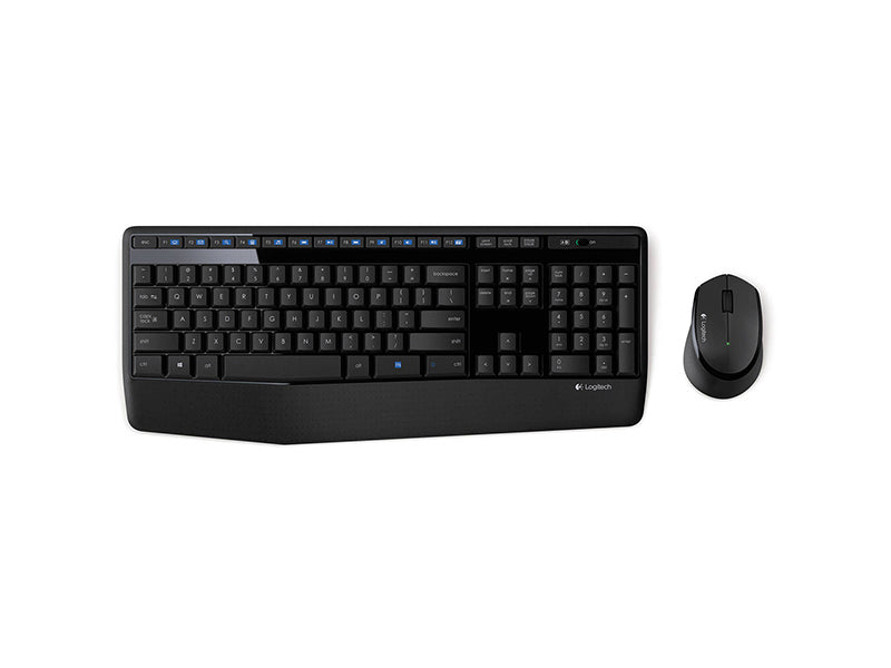 Logitech Combo sans fil MK345 Confort taille réelle avec repose-paume
