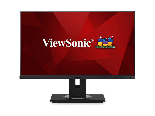 ViewSonic Moniteur de station d'accueil USB-C de 24 pouces (23,8 pouces visibles) avec Ethernet intégré et ergonomie avancée, résolution 1920x1080.