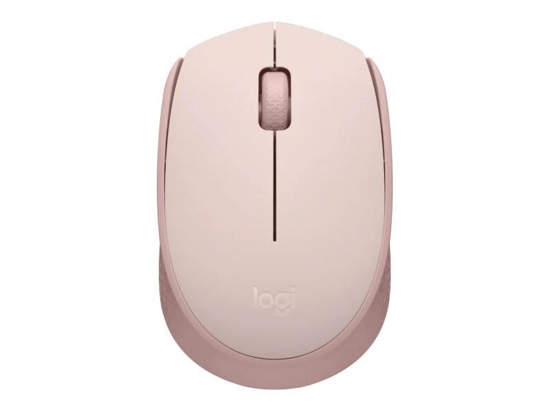 Logitech M170 Souris sans fil pour PC, Mac, ordinateur portable, 2,4 GHz avec mini récepteur USB, suivi optique, autonomie de 12 mois, ambidextre - Rose