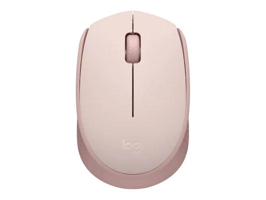Logitech M170 Souris sans fil pour PC, Mac, ordinateur portable, 2,4 GHz avec mini récepteur USB, suivi optique, autonomie de 12 mois, ambidextre - Rose