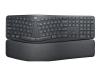 Clavier ergonomique sans fil Logitech ERGO K860 pour les affaires — graphite