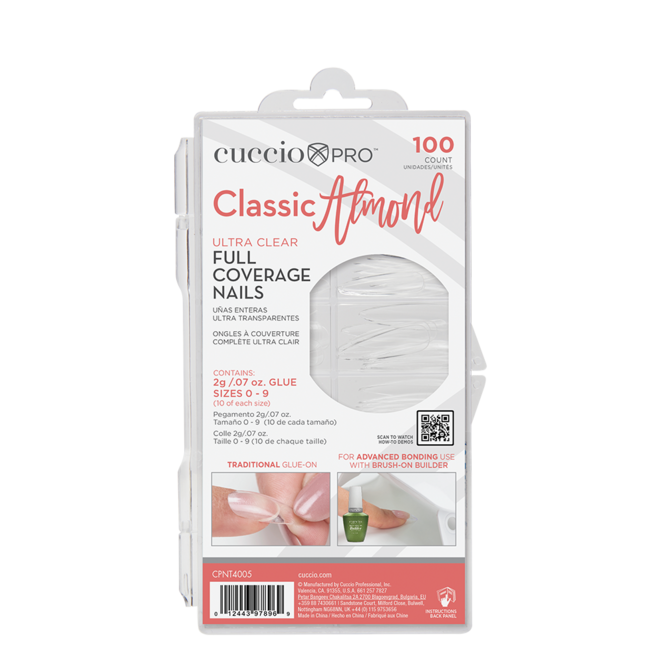 Ongles prêts-à-porter Cuccio — Amande classique