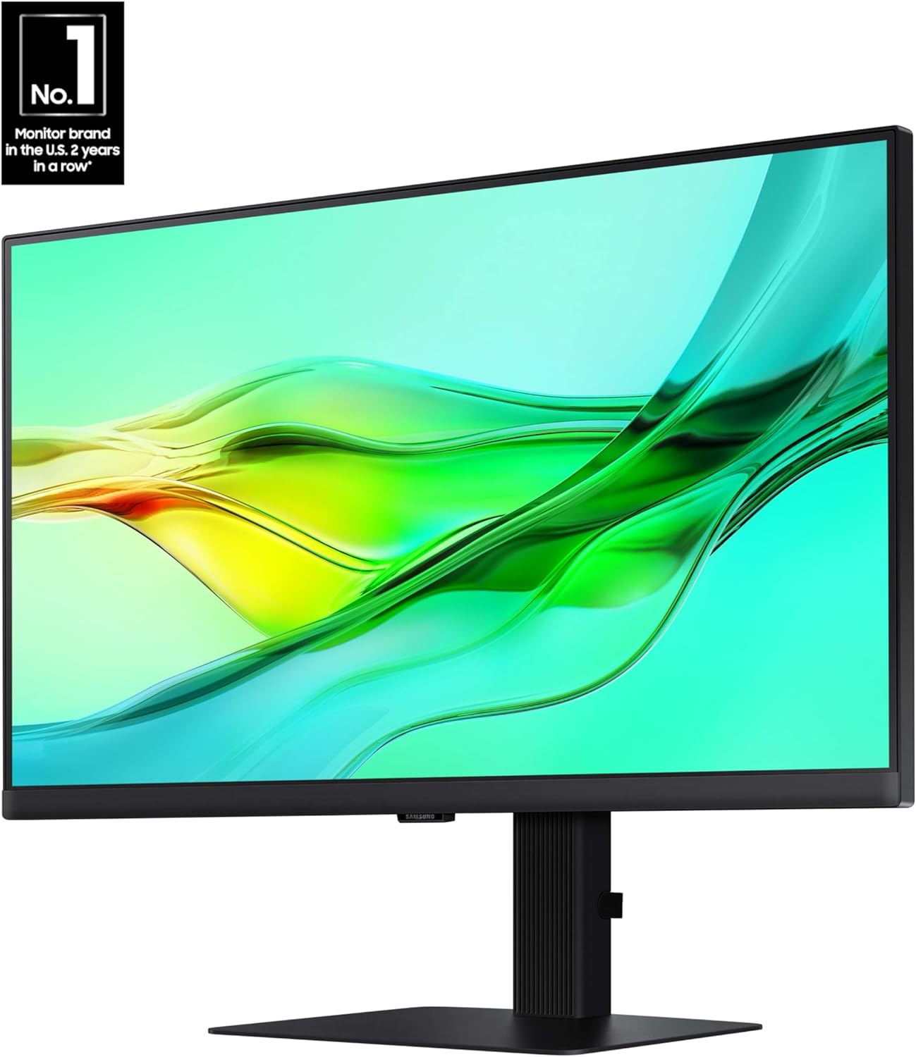 Samsung ViewFinity LS24D606UANXZA Moniteur professionnel QHD de 24 po avec taux de rafraîchissement de 100 Hz, HDR 10, design ergonomique, prise en charge USB-C, LAN et Daisy Chain