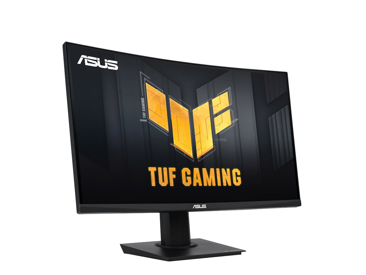 Moniteur incurvé ASUS TUF Gaming 24 po (23,6 po visibles) (VG24VQER) - FHD, 180 Hz, 1 ms, DCI-P3 90 %, synchronisation de flou de mouvement extrême, FreeSync, Shadow Boost, soin des yeux, DisplayWidget Center, garantie de 3 ans
