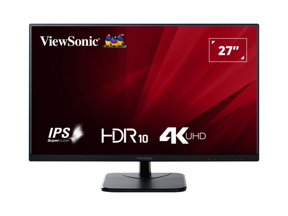 ViewSonic MONITEUR IPS 4K VIEWSONIC DE 27 POUCES AVEC HDMI, DISPLAYPORT, RÉSOLUTION 3840 X 2160