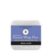 Embouts French Wrap Dashing Diva — mince, blanc
