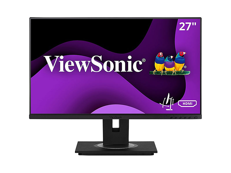 MONITEUR VIEWSONIC 27PO ERGONOMIQUE INCLINABLE À 40 DEGRÉS 1080P IPS AVEC HDMI, DP, VGA.