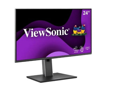 MONITEUR DE DOCKING ERGONOMIQUE VIEWSONIC 24 POUCES 1080P IPS, USB-C 100W, RJ45, CHAÎNAGE EN MARCHE