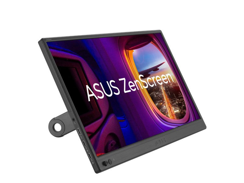 Moniteur portable USB ASUS ZenScreen 16 (MB169CK) - Full HD, IPS, double USB-C, soin des yeux, sans scintillement, filtre lumière bleue, surface anti-éblouissement, pied rotatif à 360°, garantie de 3 ans