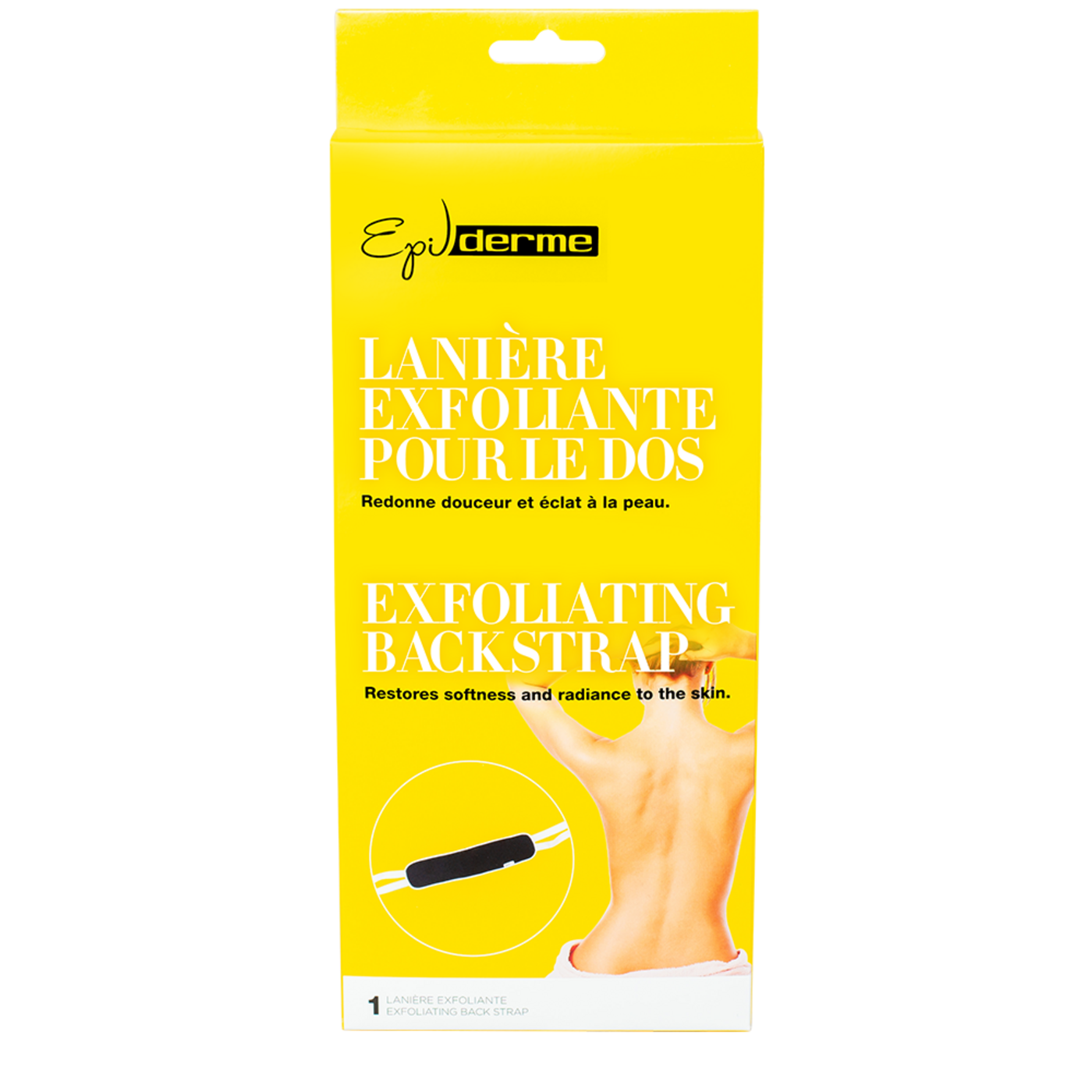 Lanière exfoliante pour dos