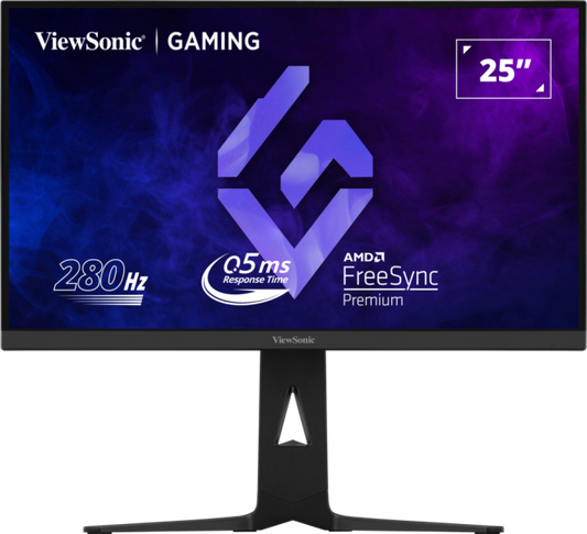 Moniteur de jeu FHD 25POUCES avec HDMI, DisplayPort et USB-C, Résolution 1920 x 1080.