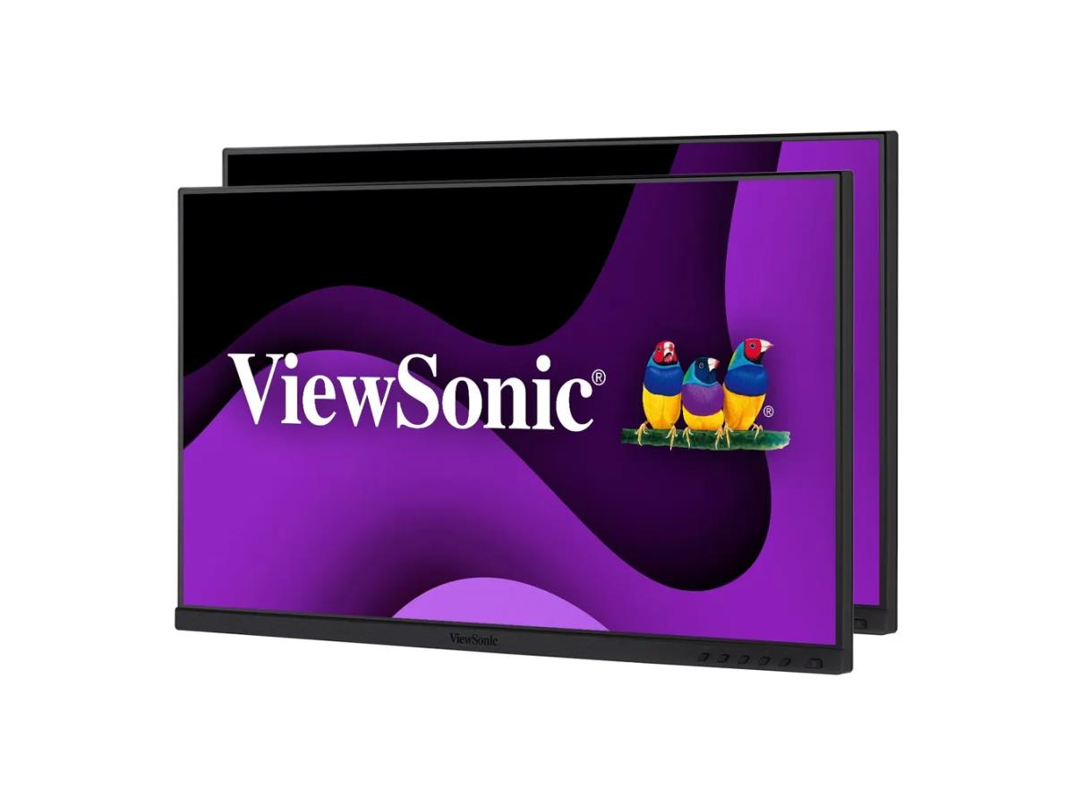 DEUX Moniteur IPS 1080P VIEWSONIC 24 PO (SANS SOCLE) AVEC HDMI, DP ET VGA.