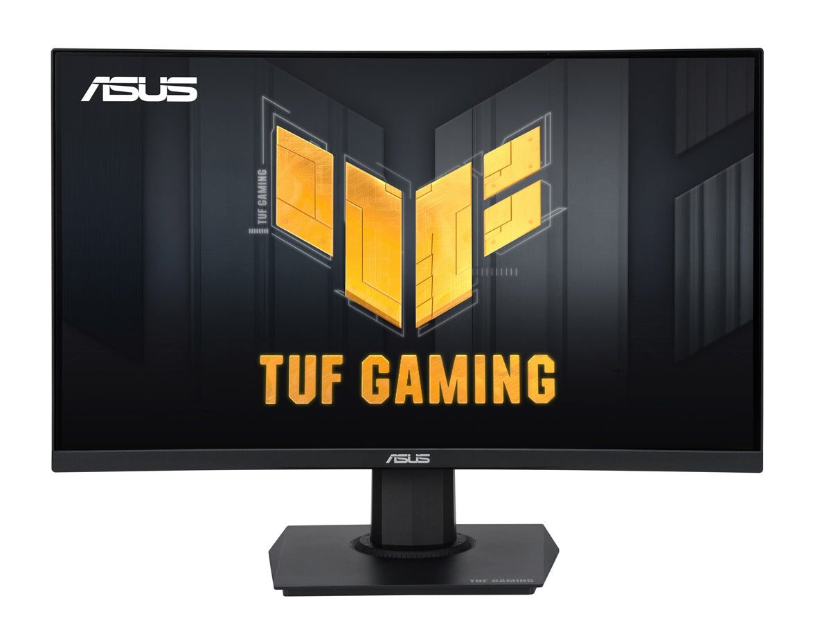 Moniteur incurvé ASUS TUF Gaming 24 po (23,6 po visibles) (VG24VQER) - FHD, 180 Hz, 1 ms, DCI-P3 90 %, synchronisation de flou de mouvement extrême, FreeSync, Shadow Boost, soin des yeux, DisplayWidget Center, garantie de 3 ans