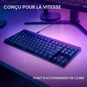 Clavier de gaming Logitech G515 TKL — profil bas, filaire, RGB