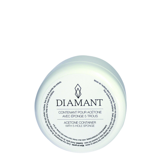 Contenant pour Acétone 8 oz. + Éponge 5 Trous