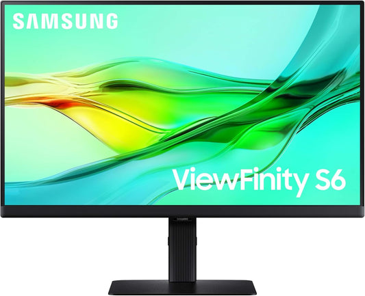 Samsung ViewFinity LS24D606UANXZA Moniteur professionnel QHD de 24 po avec taux de rafraîchissement de 100 Hz, HDR 10, design ergonomique, prise en charge USB-C, LAN et Daisy Chain