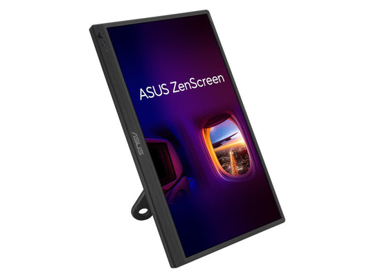 Moniteur portable USB ASUS ZenScreen 16 (MB169CK) - Full HD, IPS, double USB-C, soin des yeux, sans scintillement, filtre lumière bleue, surface anti-éblouissement, pied rotatif à 360°, garantie de 3 ans