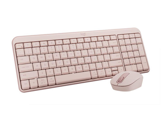 Logitech SOURIS ET CLAVIER SANS FIL COMPACTS LOGITECH MK250 (ROSE)