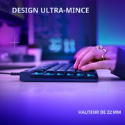 Clavier de gaming Logitech G515 TKL — profil bas, filaire, RGB