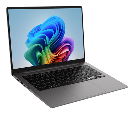 Samsung Galaxy Book6 gris de 14 po — vue de trois quarts