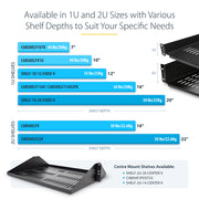 Étagère pour rack StarTech.com CABSHELFV 2U – 22,6 kg