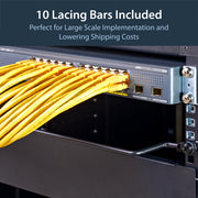 Barre de laçage de câbles pour rack StarTech.com CMLB102 1U