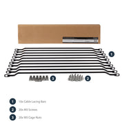 Barre de laçage de câbles pour rack StarTech.com CMLB102 1U