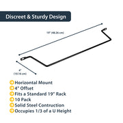 Barre de laçage de câbles pour rack StarTech.com CMLB104 1U