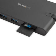 Station d’accueil USB-C StarTech.com – HDMI/VGA, 3 ports USB 3.0, Ethernet Gigabit, lecteurs SD/microSD, PD 100 W