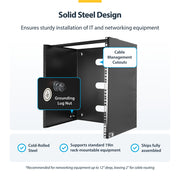 Armoire rack murale StarTech.com RACK-10U-14-BRACKET 2 montants – 35 kg