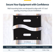 Armoire rack murale StarTech.com RACK-10U-14-BRACKET 2 montants – 35 kg