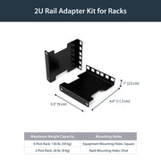 Régleur de profondeur pour rack StarTech.com RDA2U – 59 kg