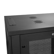 StarTech.com Armoire Rack Serveur 18U à 4 Montants, Armoire Verrouillable 19 po pour Ordinateur/AV/Équipement IT, Rack Réseau pour Bureau/Domicile avec Roulettes et Rails de Montage Ajustables