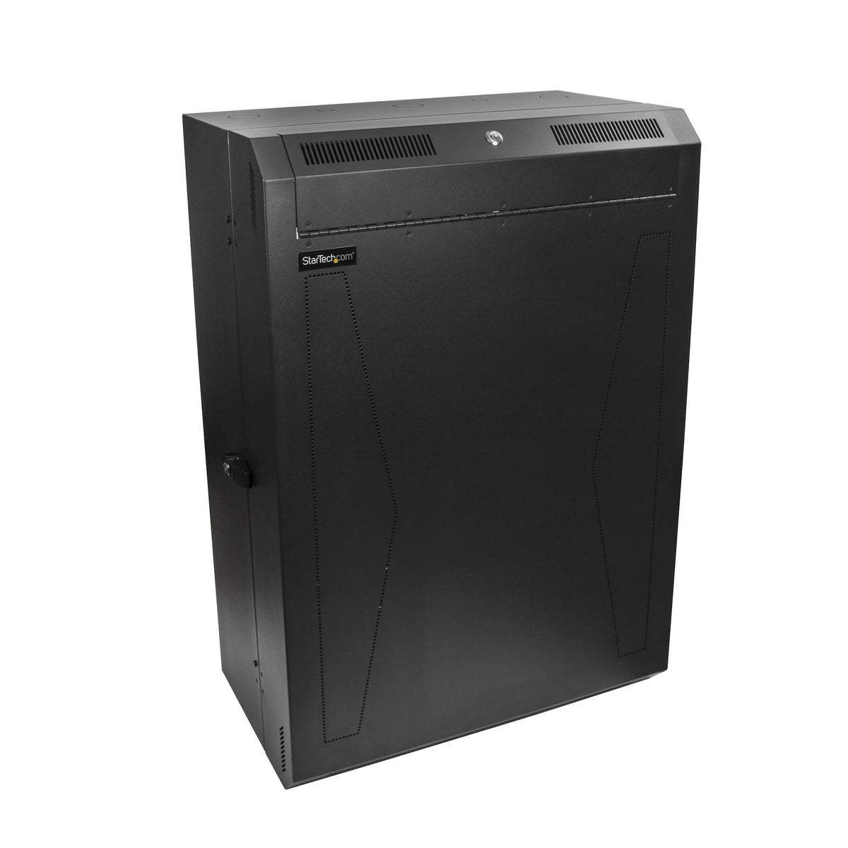 StarTech.com Armoire Rack 8U 19 po à Montage Mural Vertical - Profil Bas (38,1cm) Profondeur de 76,2cm, Boîtier Réseau Verrouillable avec 2U pour Switch/Panneau de Brassage/Routeur Montage de l'Armoire IT/Données