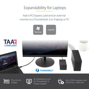 Boîtier d’extension PCIe StarTech.com Thunderbolt 3 – 1 fente PCIe x16, sortie DisplayPort