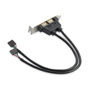 Équerre USB 2 ports StarTech.com – Format faible encombrement