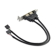 Équerre USB 2 ports StarTech.com – Format faible encombrement