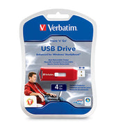 Clé USB Verbatim 95236 – 4 Go, USB 2.0, Rouge